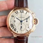 Swiss Grade Cartier Ballon Bleu Chronograph Watch Rose Gold Case